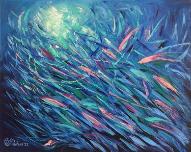 Print of Conceptual Fish Paintings by Olga Nikitina