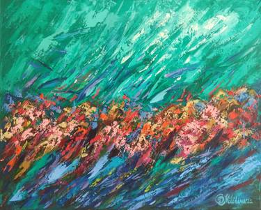 Print of Abstract Expressionism Seascape Paintings by Olga Nikitina