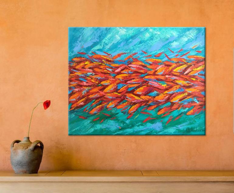 Original Fish Painting by Olga Nikitina