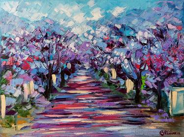 Print of Impressionism Landscape Paintings by Olga Nikitina