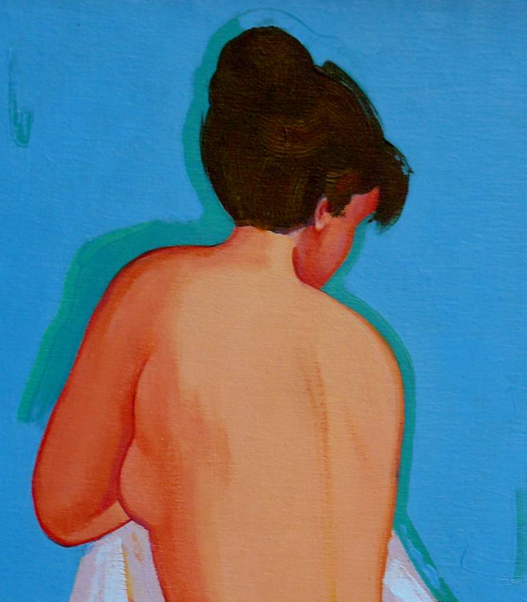 Original Figurative Nude Painting by Nikita Papro