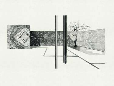 Original Modern Architecture Drawings by Fujiko Rose