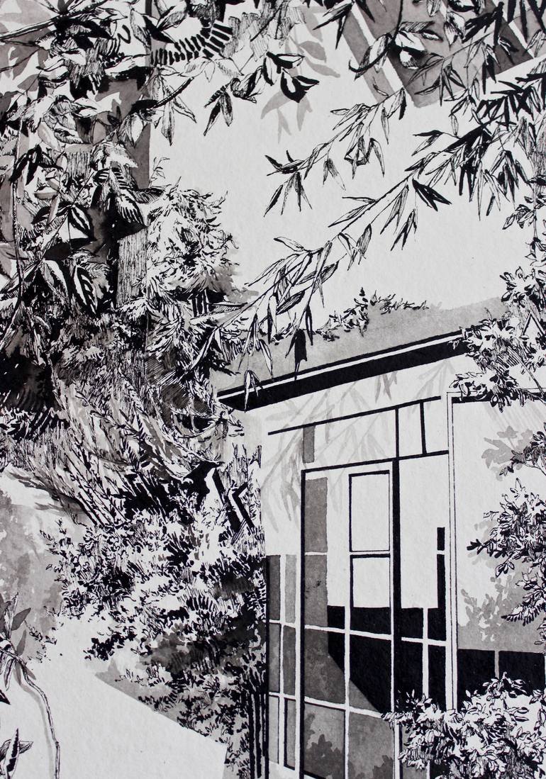 Original Figurative Landscape Drawing by Fujiko Rose