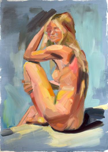 Original Fine Art Women Paintings by lauren mele