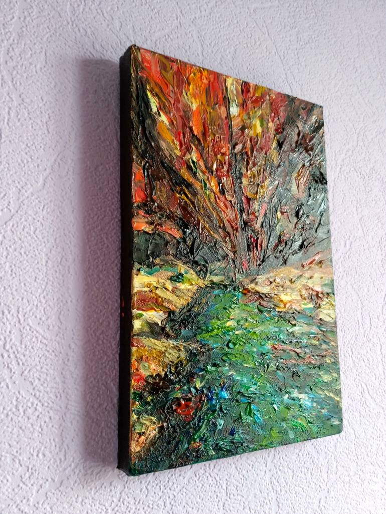 Original Abstract Landscape Painting by Sulamita Art