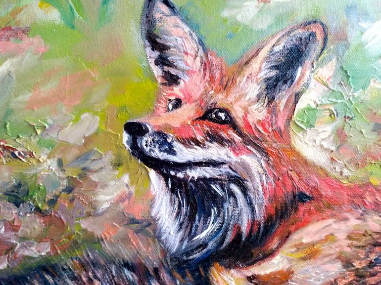 Original Fine Art Animal Painting by Sulamita Art