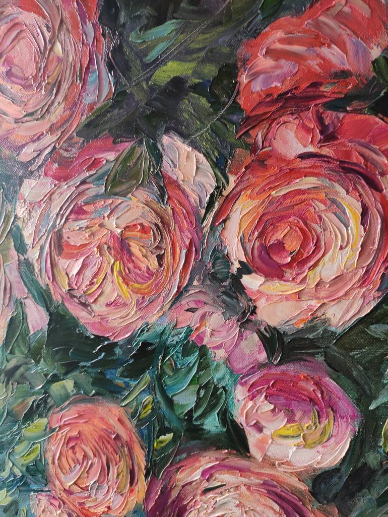 Original Expressionism Floral Painting by Sulamita Art