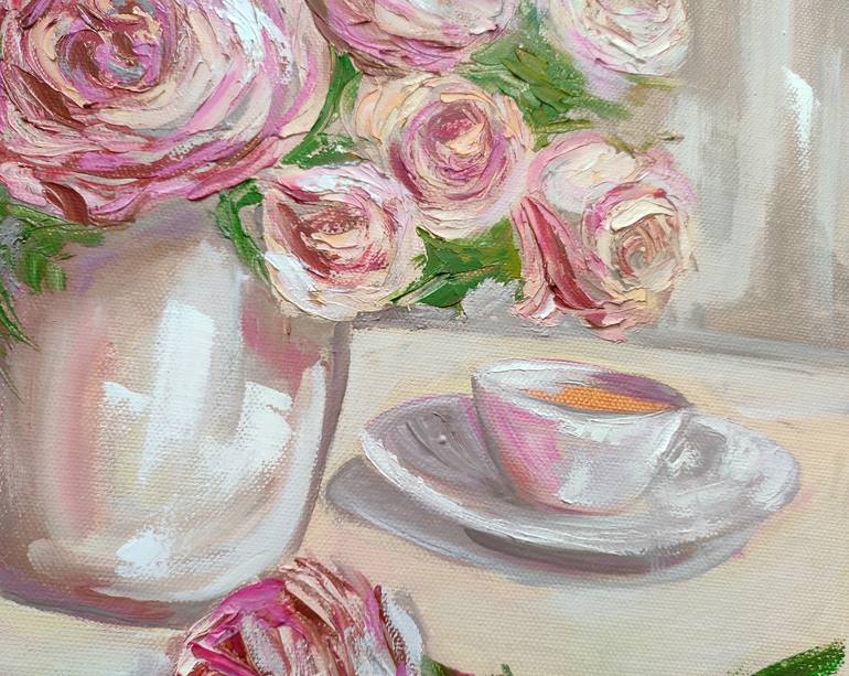 Original Impressionism Floral Painting by Sulamita Art