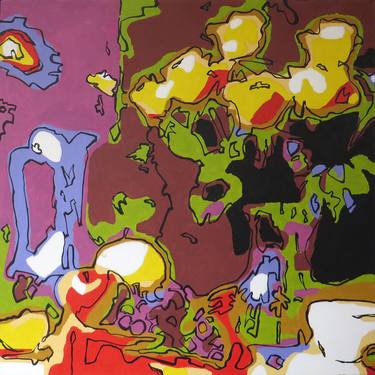 Original Abstract Still Life Paintings by Bert Taken