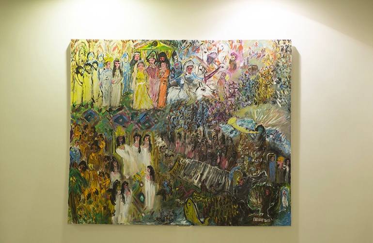Original Abstract Expressionism Abstract Painting by Jabbar Farshbaf