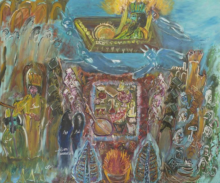 Jamshid / King Jam Painting by Jabbar Farshbaf Saatchi Art