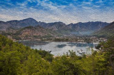 Original Digital Art Landscape Painting by Erdal Turkoglu
