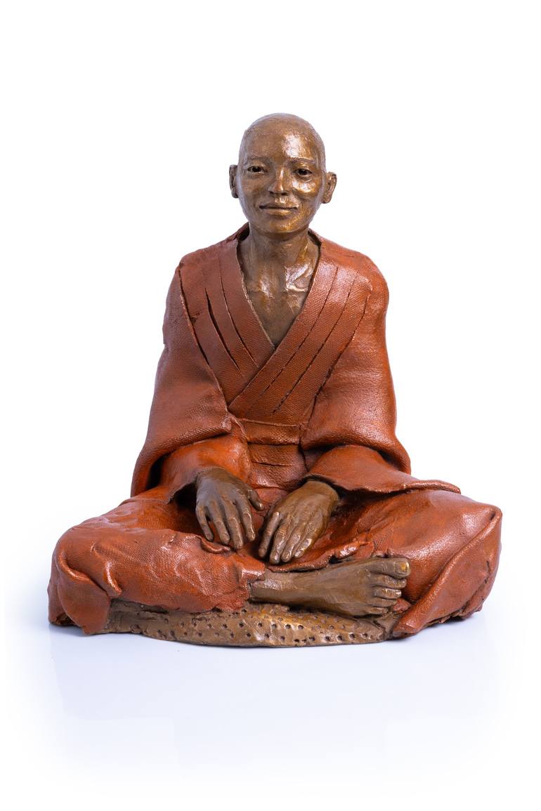 Original Fine Art Men Sculpture by Corinne Chauvet Sculptrice