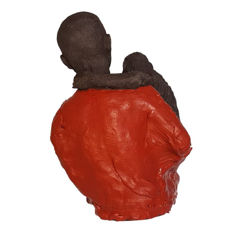 Original Figurative Humor Sculpture by Corinne Chauvet Sculptrice