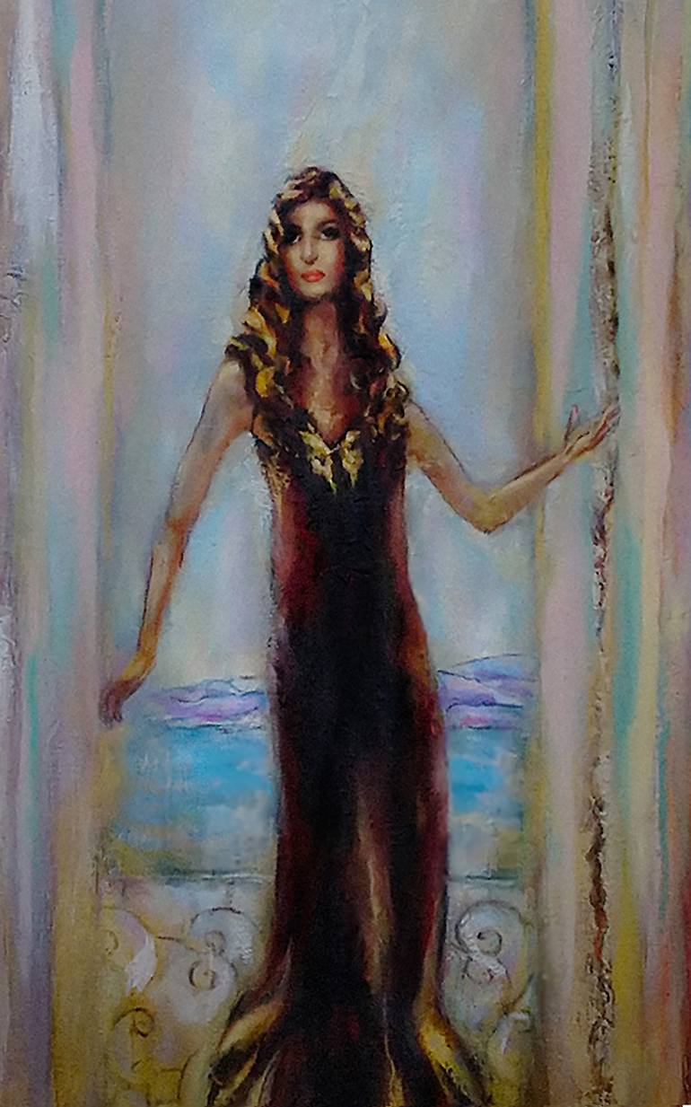 Original Expressionism Women Painting by Ilgonis Rinkis