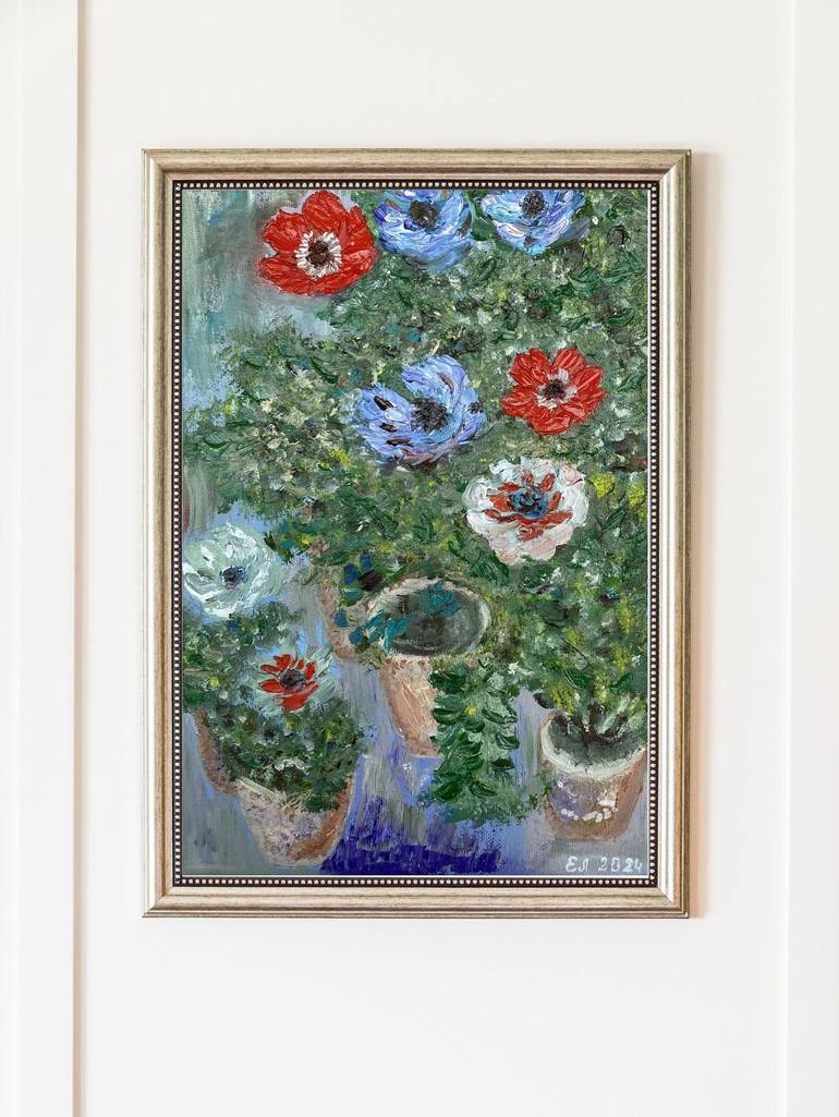 Original Impressionism Floral Painting by Elena Yarovaya