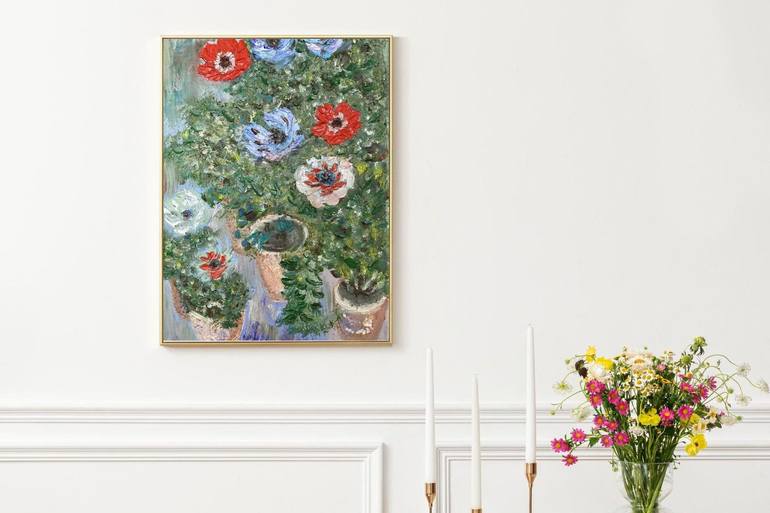 Original Impressionism Floral Painting by Elena Yarovaya