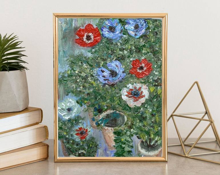 Original Impressionism Floral Painting by Elena Yarovaya