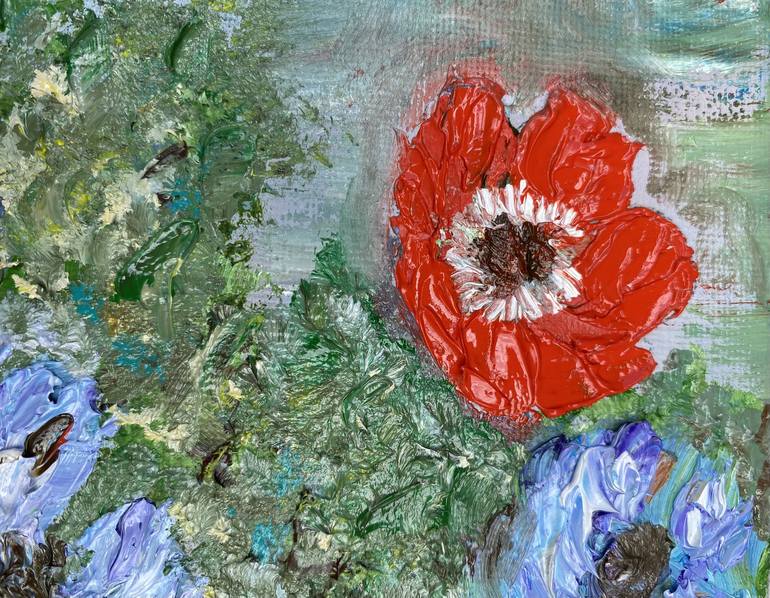 Original Impressionism Floral Painting by Elena Yarovaya