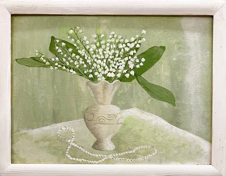 Original Classicism Floral Painting by Olena Yarova
