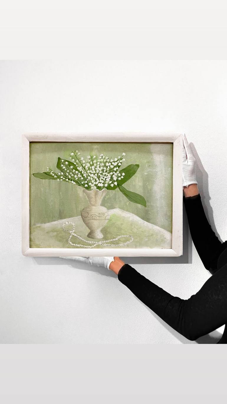 Original Classicism Floral Painting by Olena Yarova