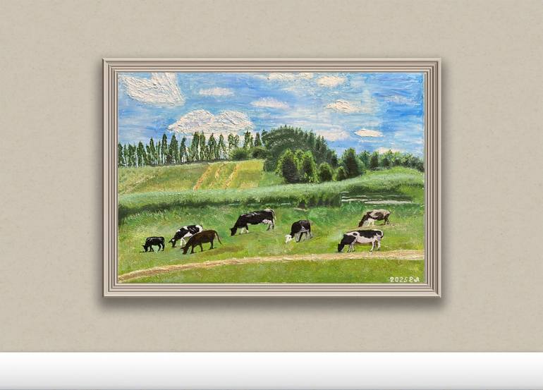 Original Classicism Rural Life Painting by Olena Yarova