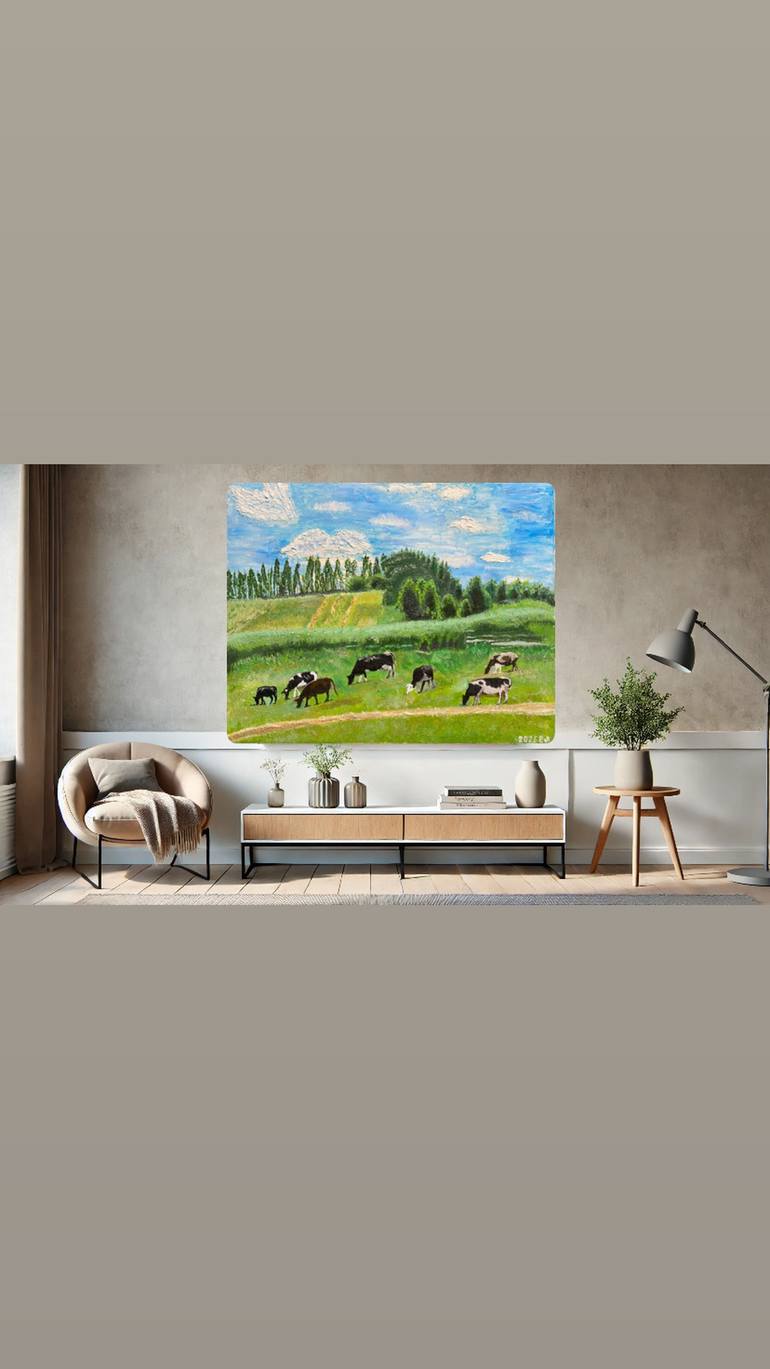 Original Classicism Rural Life Painting by Olena Yarova