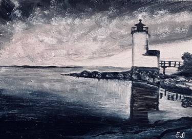 Original Black & White Landscape Paintings by Olena Yarova