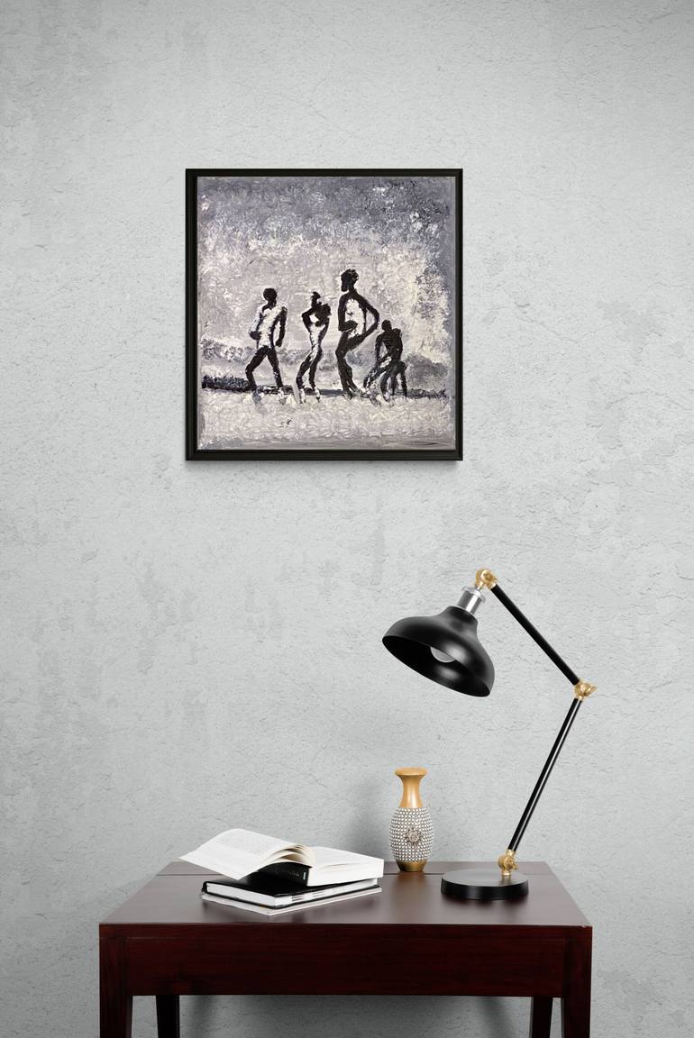 Original Abstract Men Painting by Olena Yarova