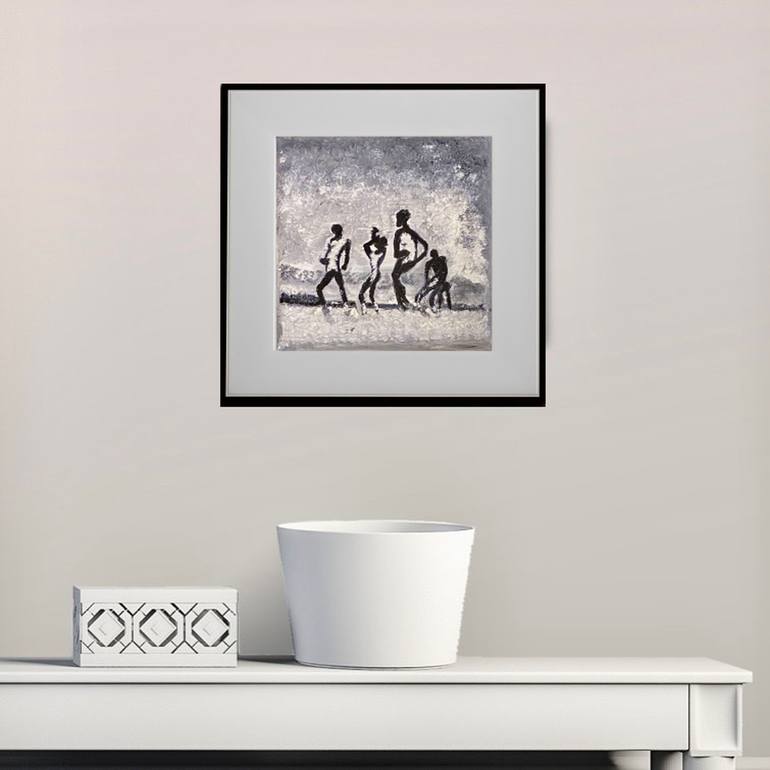 Original Abstract Men Painting by Olena Yarova