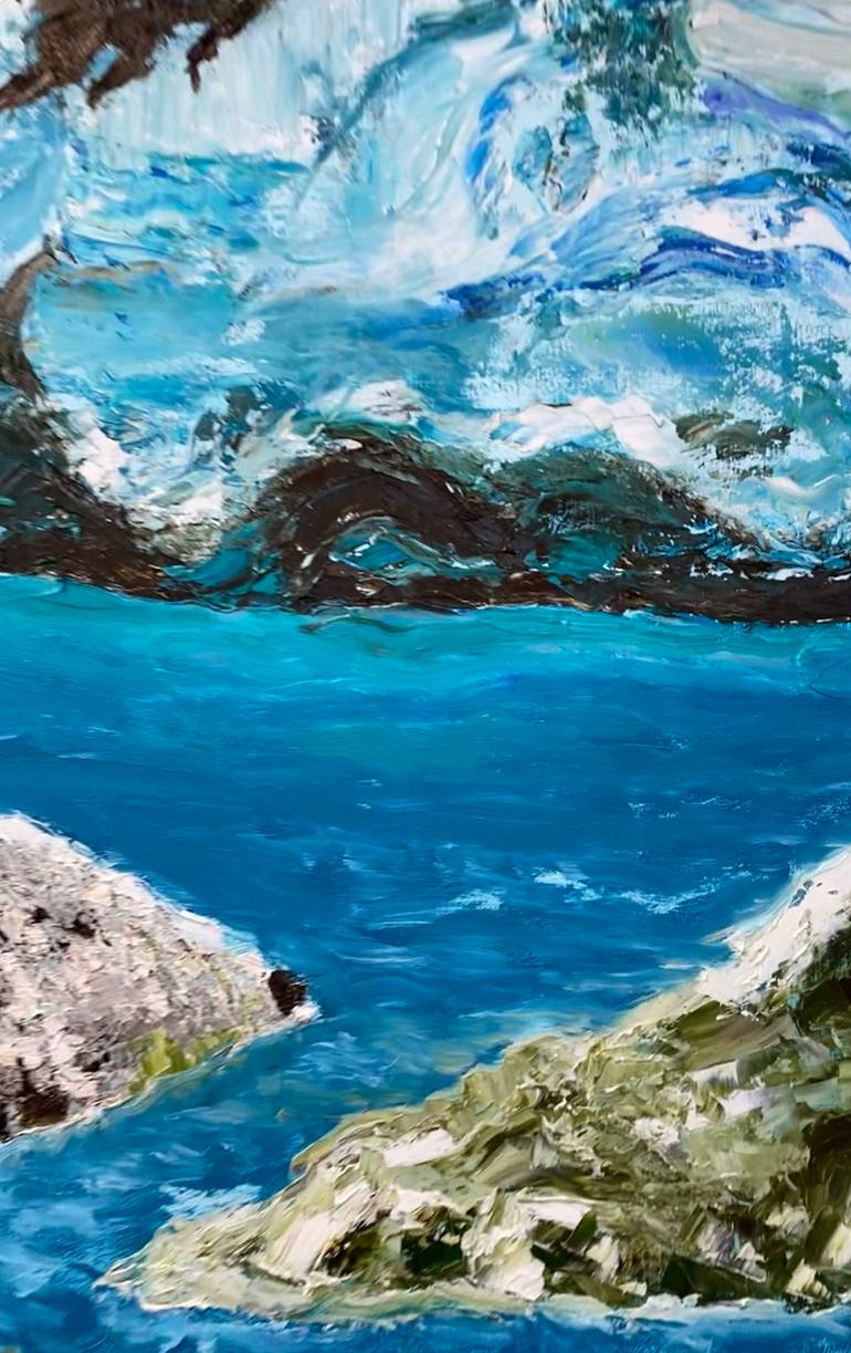 Original Impressionism Seascape Painting by Olena Yarova