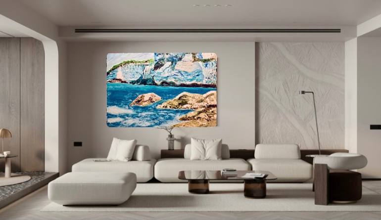 Original Impressionism Seascape Painting by Olena Yarova