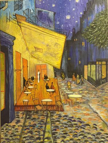 Reproduction Vincent Van Gogh “Terrasse du café le soir“ thumb