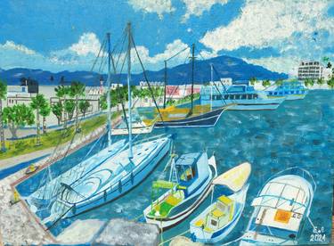 Print of Sailboat Paintings by Elena Yarovaya