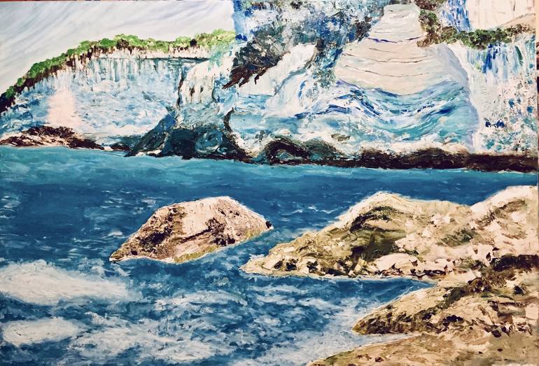 Original Impressionism Seascape Painting by Elena Yarovaya