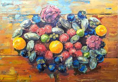 Original Expressionism Still Life Paintings by Alexander Mikhaylov