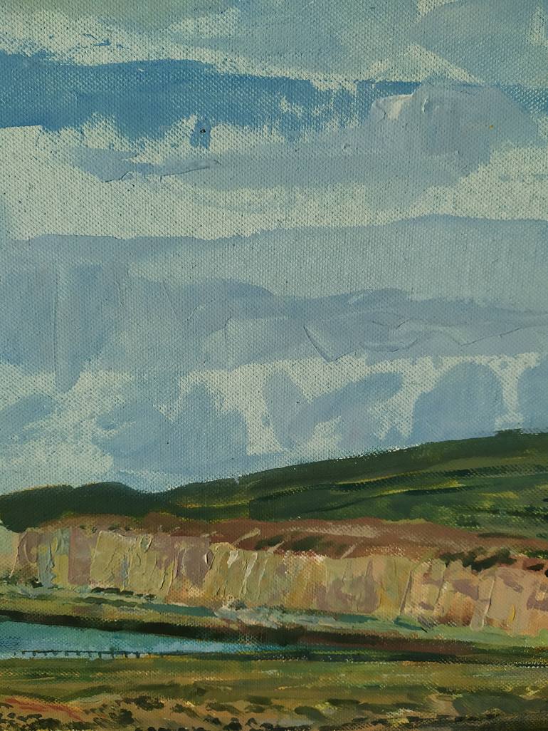 Original Impressionism Landscape Painting by Alexander Mikhaylov