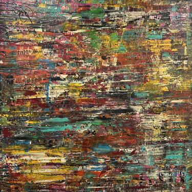 Original Abstract Expressionism Abstract Mixed Media by Jacki Rosen