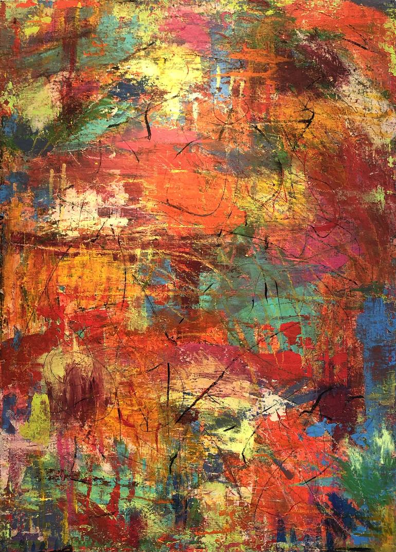 We Didn't Started The Fire II Painting by Jacki Rosen | Saatchi Art