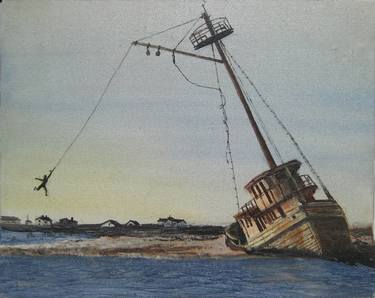 Original Realism Boat Paintings by Robert Reilly