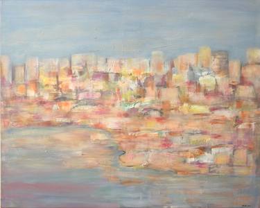 Original Expressionism Cities Paintings by Irene Gil