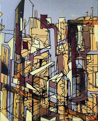 Print of Abstract Architecture Paintings by Lola K