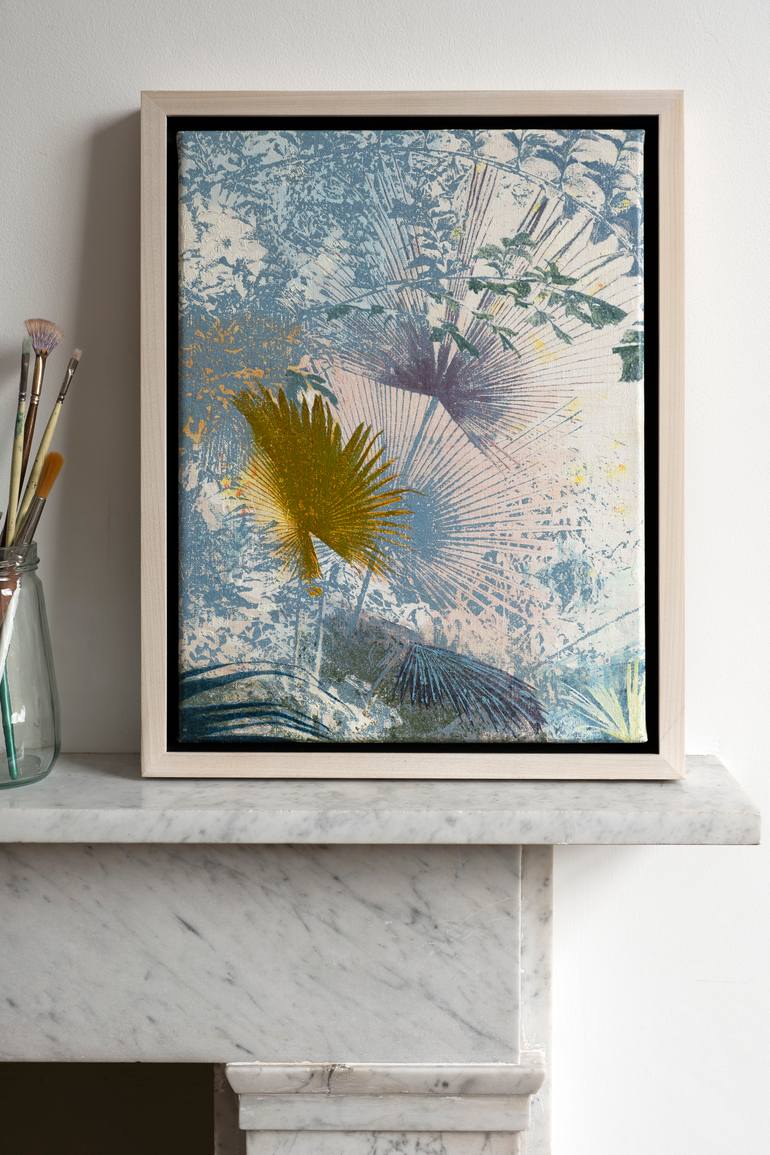 Original Abstract Botanic Painting by Marianne Nix