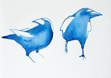 Original Abstract Animal Painting by Roberta Young