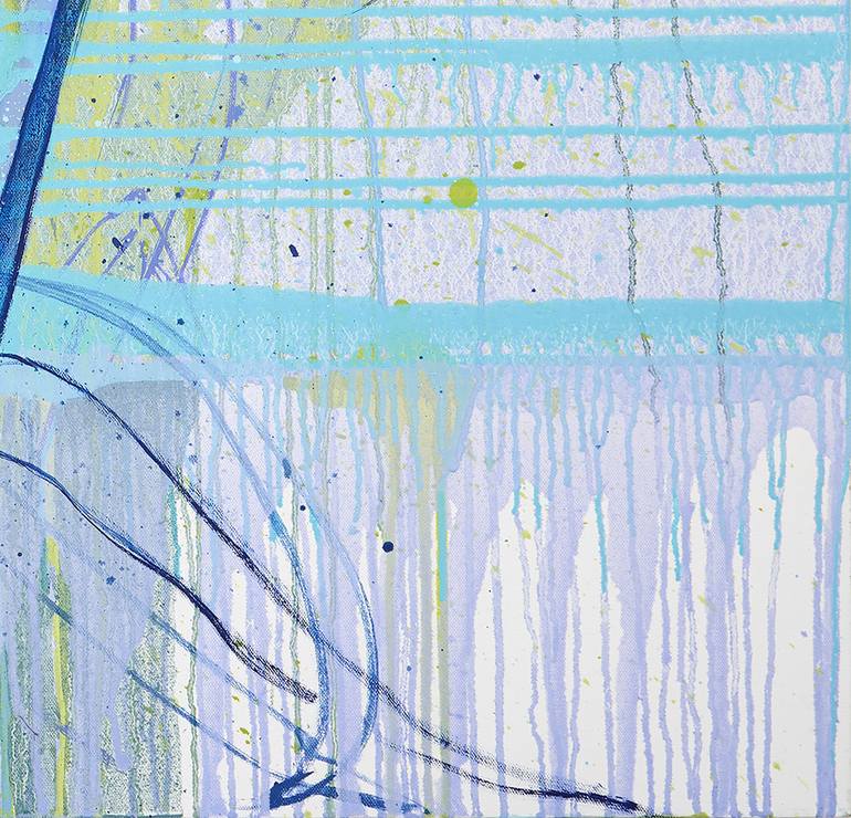 Original Abstract Floral Painting by Roberta Young