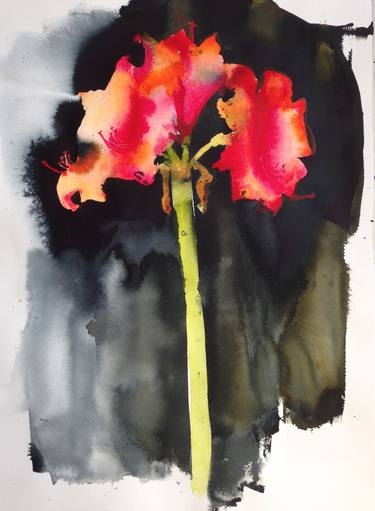 Original Abstract Floral Paintings by Roberta Young