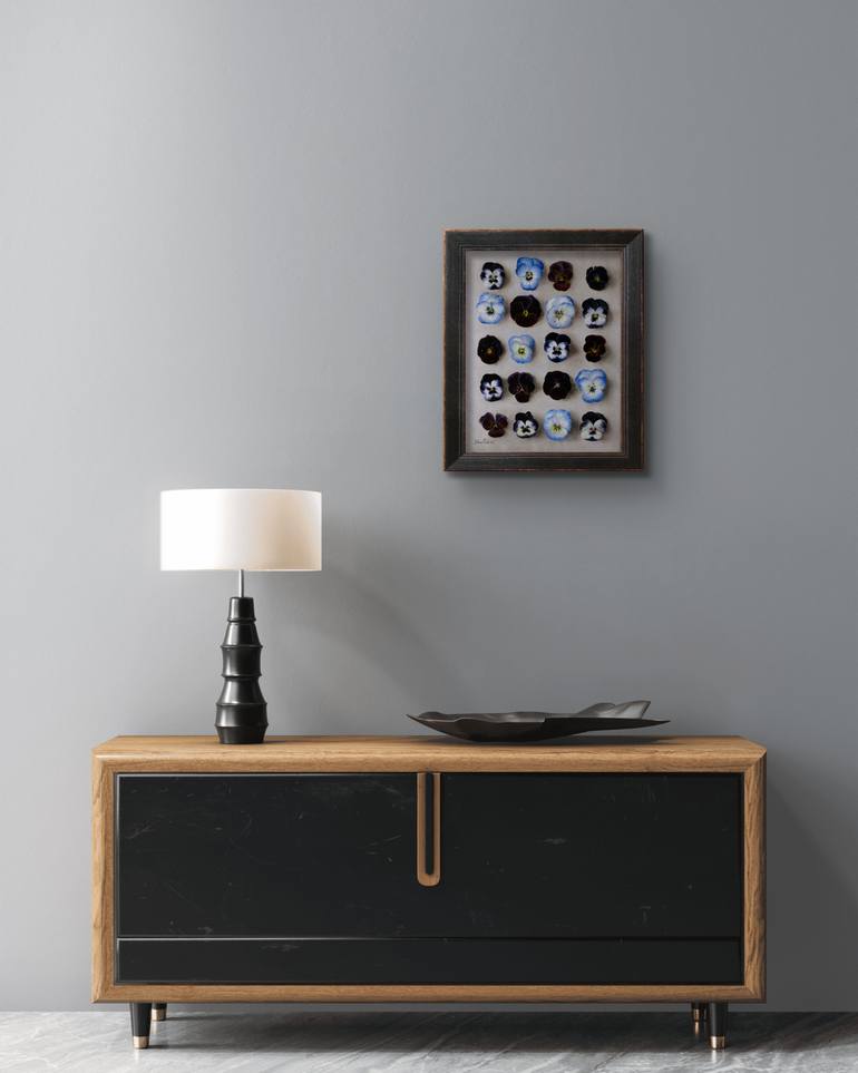 Original Rococo Botanic Painting by Davit  Davtyan 