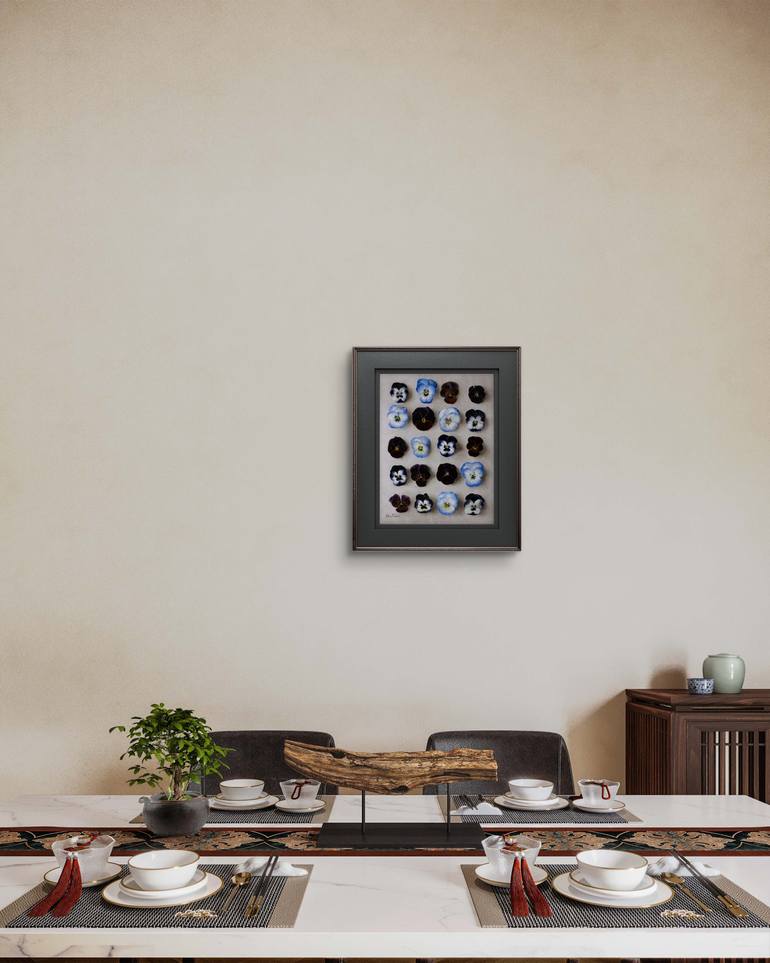 Original Rococo Botanic Painting by Davit  Davtyan 