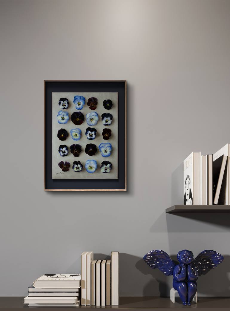 Original Rococo Botanic Painting by Davit  Davtyan 