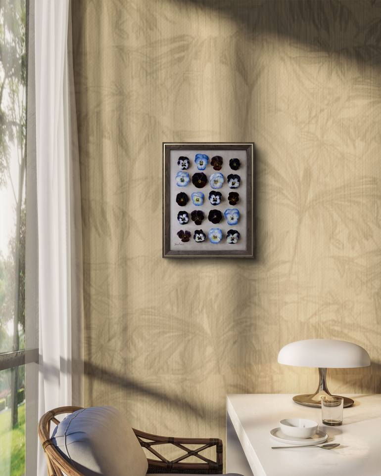 Original Rococo Botanic Painting by Davit  Davtyan 